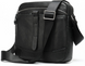 Compact shoulder bag in Vintage leather 20034 Black 20034 фото 3