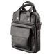 Men's bag under A4 vertical format in smooth leather 11165 SHVIGEL, Black 11165 фото 1