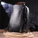 Excellent men's shoulder bag made of genuine smooth leather 21286 Vintage Black 21286 фото 8