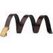 Men's belt with brass angular buckle Vintage 20276 Brown 20276 фото 2