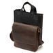 Men's messenger bag GRANDE PELLE 11432 Brown 11432 фото 4