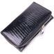 Interesting women's purse made of patent textured leather KARYA 21431 Black 21431 фото 2