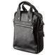 Men's bag under A4 vertical format in smooth leather 11165 SHVIGEL, Black 11165 фото 2