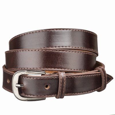 Leather belt MAYBIK 15233 Brown 20674 фото