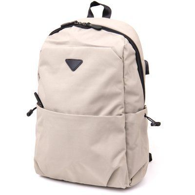 Textile backpack smart unisex Vintage 20624 Gray 20624 фото