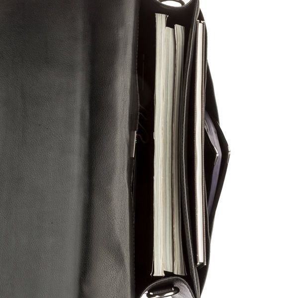 Men's briefcase KARYA 17271 leather Black 17271 фото