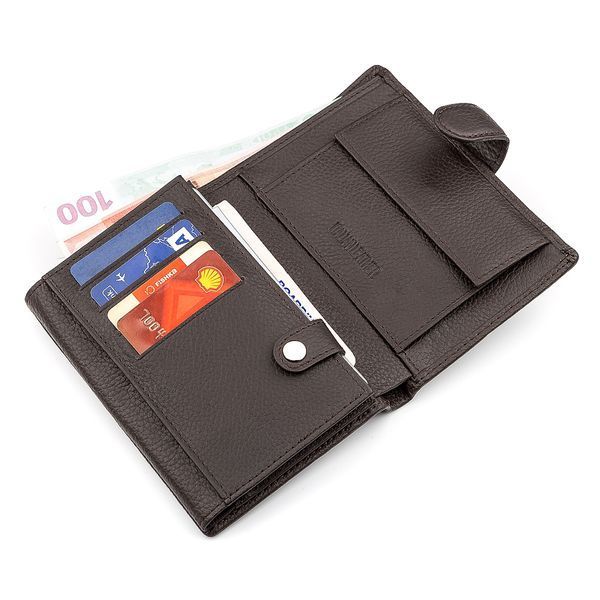 Мужской кошелек ST Leather 18331 (ST101) вертикальный Коричневый 18331 фото