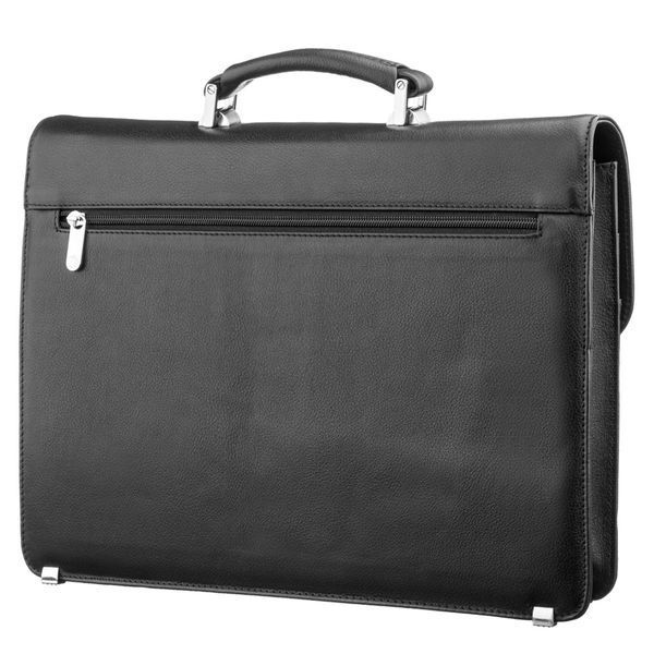 Men's briefcase KARYA 17271 leather Black 17271 фото