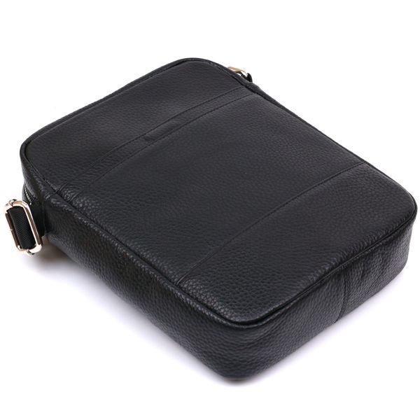 Practical men's shoulder bag Shvigel 16334 Black 16334 фото