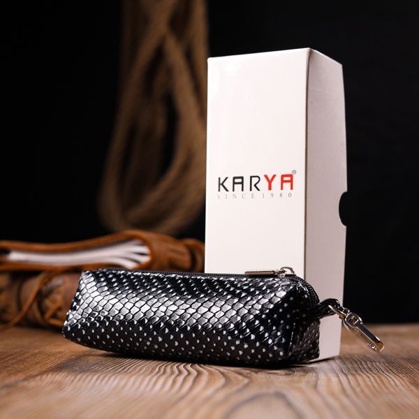 Необычная ключница из натуральной фактурной кожи KARYA 21219 Разноцветный 21219 фото
