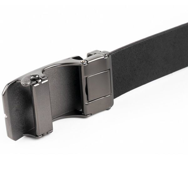 Men's belt with brown insert and darkened metal Vintage 20280 Brown 20280 фото
