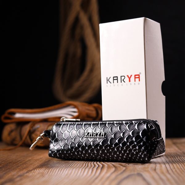 Необычная ключница из натуральной фактурной кожи KARYA 21219 Разноцветный 21219 фото