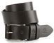 Exclusive men's denim belt made of genuine leather GRANDE PELLE 00910 Brown 20192 фото 1