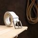 Smooth quality men's belt Vintage 20737 White 20737 фото 6