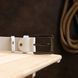 Smooth quality men's belt Vintage 20737 White 20737 фото 7