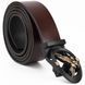 Men's belt with automatic buckle with eagle silhouette Vintage 20298 Brown 20298 фото 3