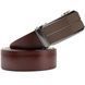 Men's belt with brown insert and darkened metal Vintage 20280 Brown 20280 фото 3