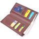 Patented vertical men's wallet made of genuine leather with crocodile embossing KARYA 21424 Brown 21424 фото 5