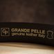 Exclusive men's denim belt made of genuine leather GRANDE PELLE 00910 Brown 20192 фото 4