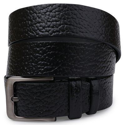 Leather belt for men Vintage 20743 Black 20743 фото