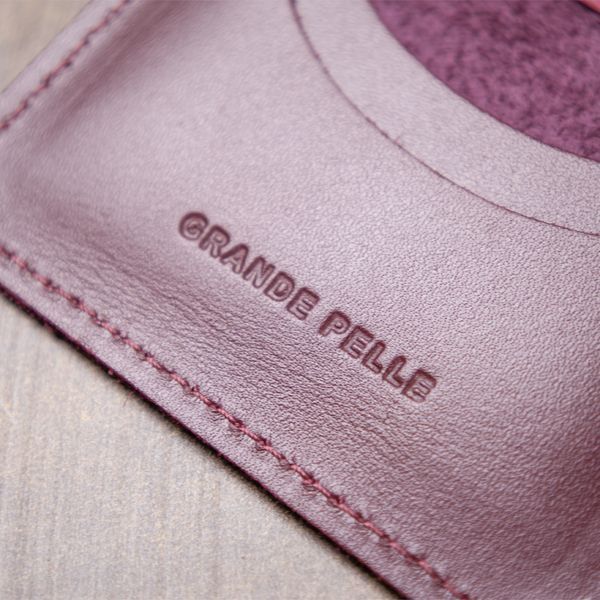 Кожаная обложка для автодокументов GRANDE PELLE 11491 Бордовый 11491 фото