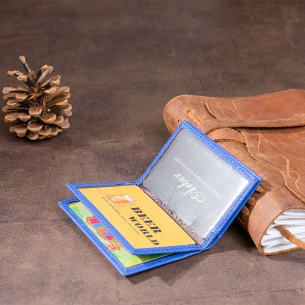 Визитница-книжка ST Leather 19219 Синяя 19219 фото