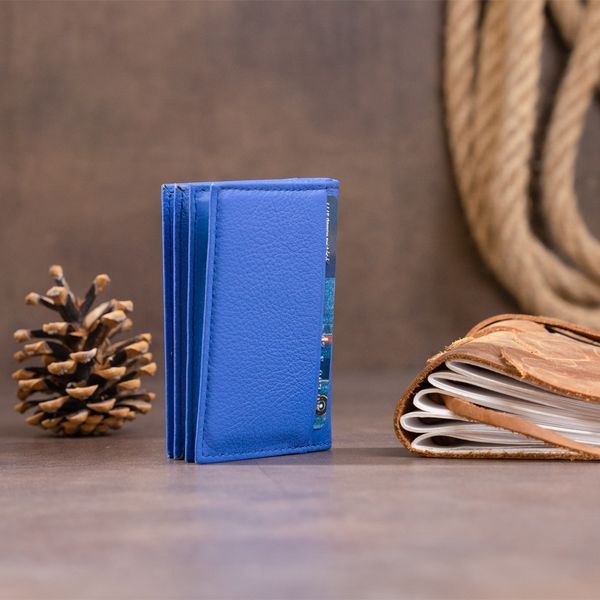 Визитница-книжка ST Leather 19219 Синяя 19219 фото