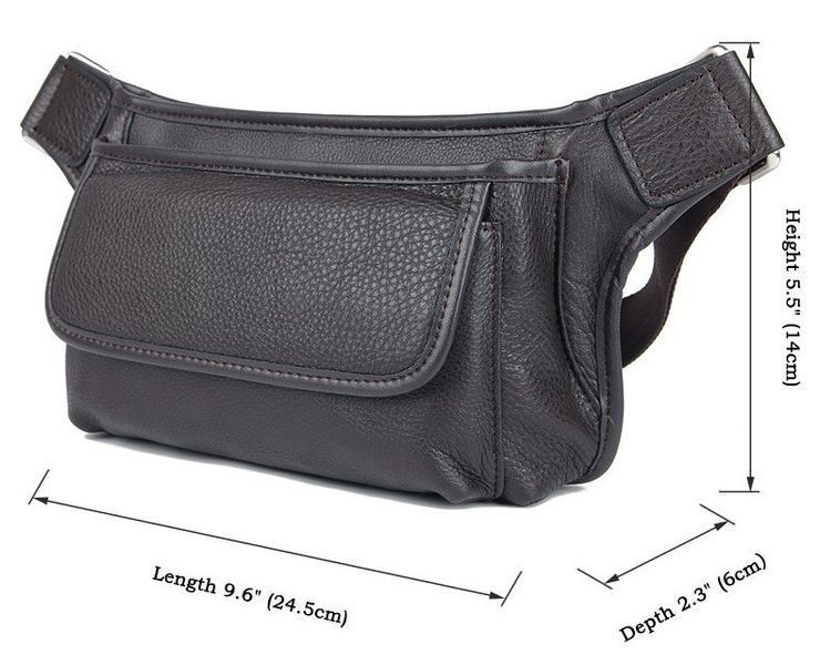 Belt bag grain leather Vintage 14951 Brown 14951 фото