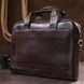 Men's leather satchel bag Vintage 20679 Brown 20679 фото 8