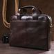 Men's leather satchel bag Vintage 20679 Brown 20679 фото 7