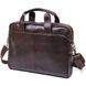 Men's leather satchel bag Vintage 20679 Brown 20679 фото 2