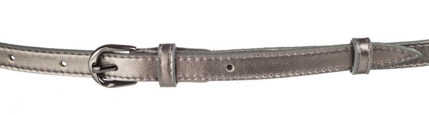Leather belt MAYBIK 15239 Metallic gray 20680 фото