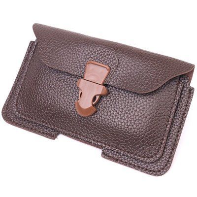 Поясный чехол для телефона из эко-кожи 21269 Vintage Коричневый 21269 фото