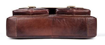Men's leather business bag Vintage 14792 Brown 14792 фото