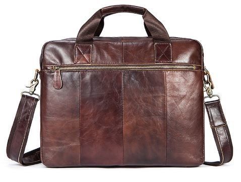 Men's leather business bag Vintage 14792 Brown 14792 фото