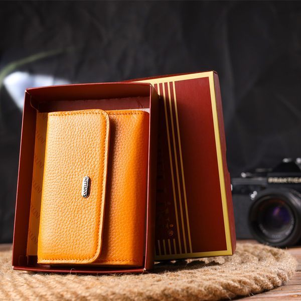 Bright wallet for women made of genuine leather flotar CANPELLINI 21592 Yellow 21592 фото