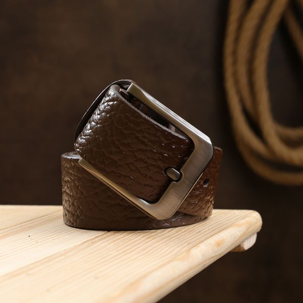 Good men's belt Vintage 20744 Brown 20744 фото