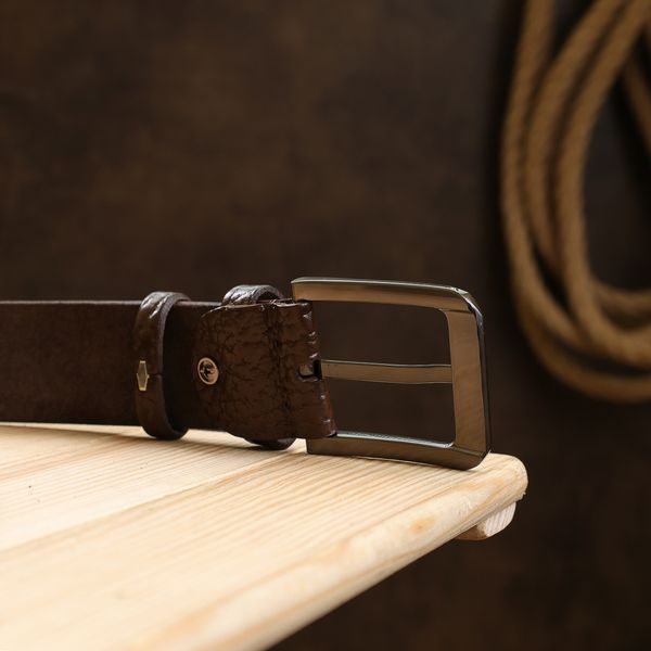 Good men's belt Vintage 20744 Brown 20744 фото