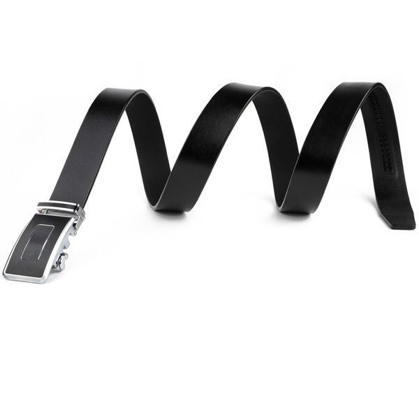 Men's belt with automatic black buckle Vintage 20293 Black 20293 фото