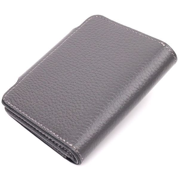 Stylish women's wallet made of genuine leather KARYA 21349 Gray 21349 фото