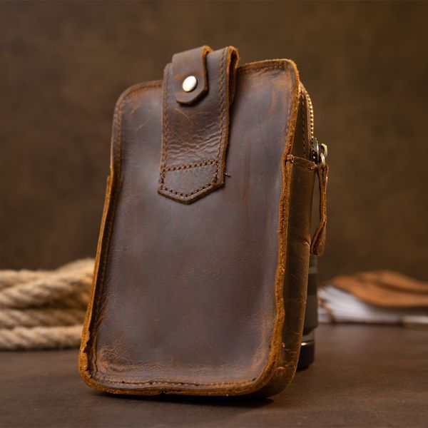 Men's belt bag Vintage 20419 Brown 20419 фото