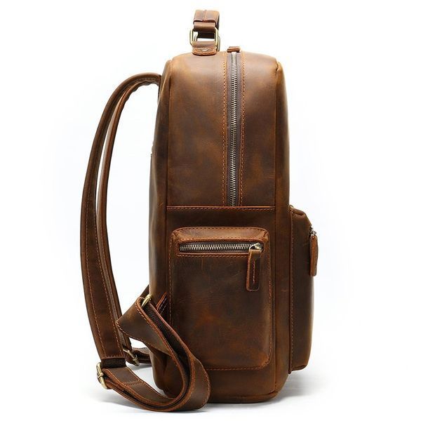 Vintage laptop backpack Vintage 14712 leather Brown 14712 фото