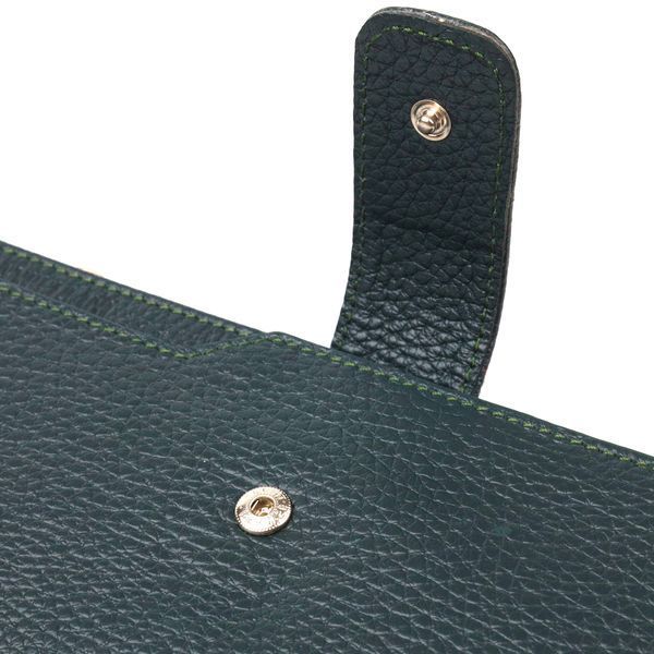 Women's large vertical wallet made of genuine leather CANPELLINI 21643 Green 21643 фото