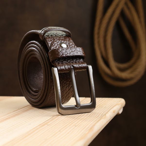 Good men's belt Vintage 20744 Brown 20744 фото