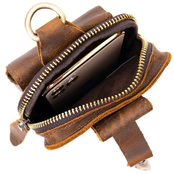 Men's belt bag Vintage 20419 Brown 20419 фото
