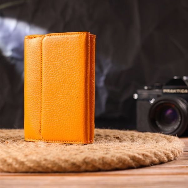 Bright wallet for women made of genuine leather flotar CANPELLINI 21592 Yellow 21592 фото