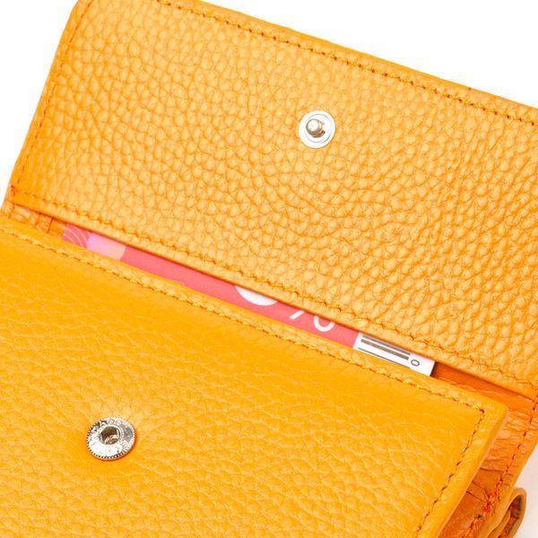 Bright wallet for women made of genuine leather flotar CANPELLINI 21592 Yellow 21592 фото