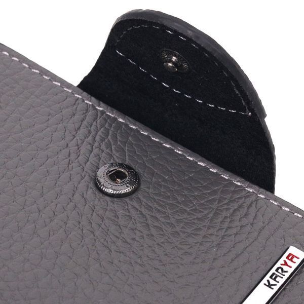 Stylish women's wallet made of genuine leather KARYA 21349 Gray 21349 фото
