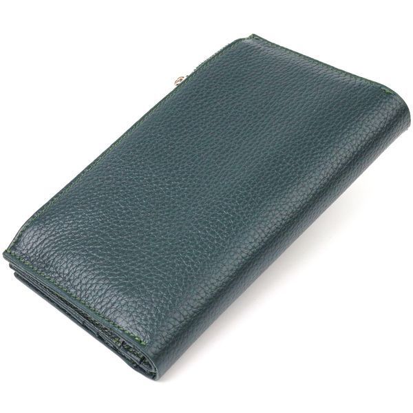 Women's large vertical wallet made of genuine leather CANPELLINI 21643 Green 21643 фото