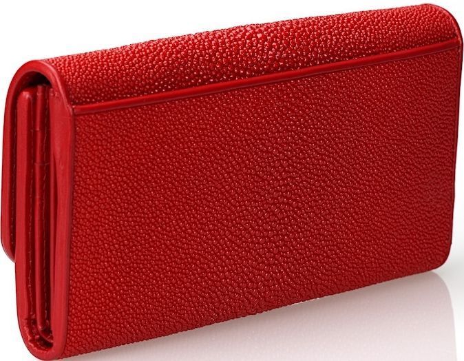 Кошелек женский STINGRAY LEATHER 18030 из натуральной кожи морского ската Красный 18030 фото